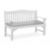 Grey 3 Seater Bench Cushion