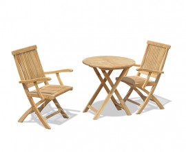 2 Seater Teak Folding Garden Set