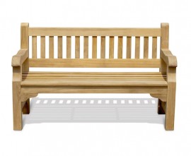 Promenade Teak Heavy Duty Garden Bench - 1.5m