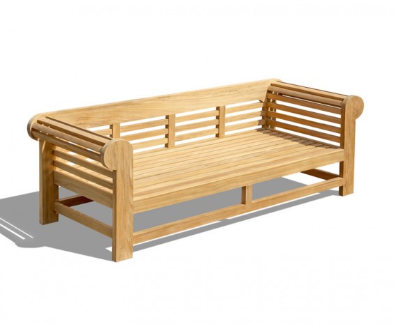 Lutyens-Style Teak Garden Daybed - 2.3m