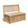 York Teak Garden Storage Bench - 1.2m