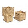 Zen Teak Garden Planter Set of 3