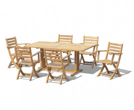 Cornwall 1.8m Dining Set with 6 Lymington Chairs