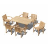 Cornwall 6 Seater Rectangular 1.5m Table with Antibes Stacking Chairs