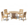 Berwick 1.2m Octagonal Table and 4 Winchester Garden Chair Set