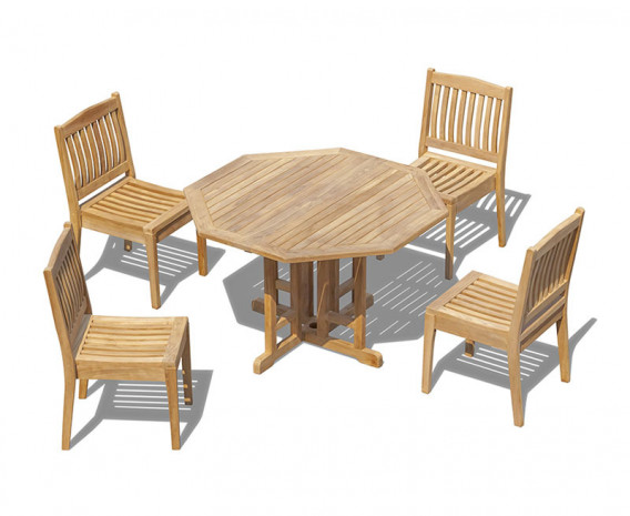 Berwick 1.2m Octagonal Table and 4 Winchester Garden Chair Set