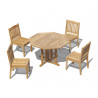 Berwick 1.2m Octagonal Table and 4 Winchester Garden Chair Set