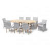 Oxburgh 8 Seater 1.8-2.4m Extending Table with St. Moritz & Verona Chairs