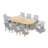 Oxburgh 8 Seater 1.8-2.4m Extending Table with St. Moritz & Verona Chairs