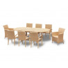 Oxburgh 8 Seater 1.8-2.4m Extending Table with St. Moritz & Verona Chairs