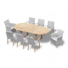 8 Seater Oxburgh 1.8-2.4m Extending Table with Verona & St. Moritz Chairs
