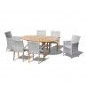 Oxburgh 6 Seater Single Leaf Extending Table with St. Moritz & Verona Chairs