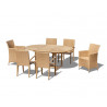 Oxburgh 6 Seater Single Leaf Extending Table with St. Moritz & Verona Chairs