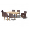 Oxburgh 6 Seater Single Leaf Extending Table with St. Moritz & Verona Chairs