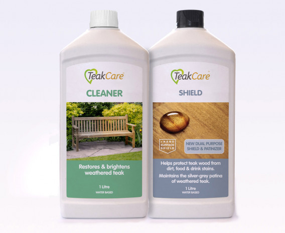 Teak Care Set - Cleaner and Sealer Shield