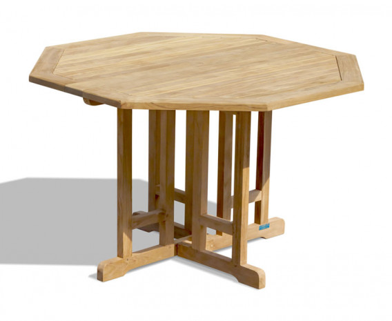 Berwick Teak Octagonal Gateleg Garden Table - 1.2m