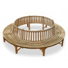 Teak Circular Tree Bench - 2.96m