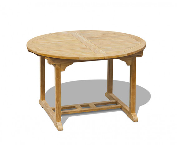 Oxburgh Teak Single-Leaf Extending Garden Table – 1.2-1.8m