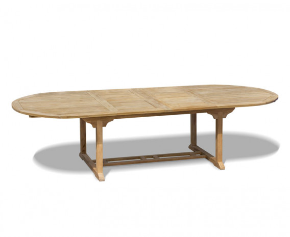 Oxburgh Teak Oval Extending Garden Table – 2-3m