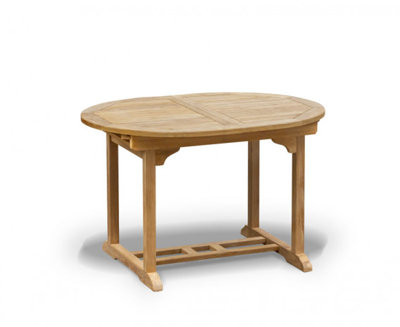 Oxburgh Curzon Extendable Single Leaf Teak Table - 1.2-1.8m