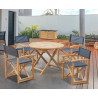 Lymington 4 Seater Table and Director's Chair Set