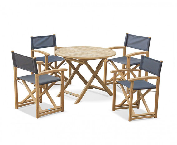 Lymington 4 Seater Table and Director's Chair Set
