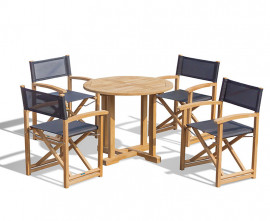Sissinghurst 90cm Table and Director's Chair Set