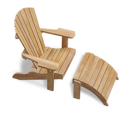 Teak Adirondack Bear Chair