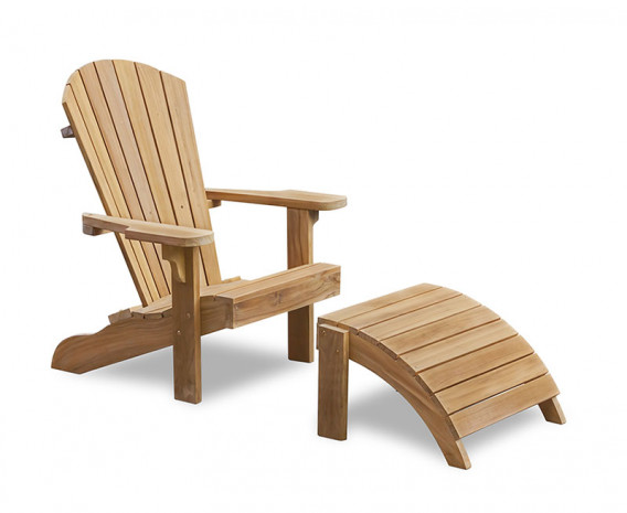 Teak Adirondack Bear Chair