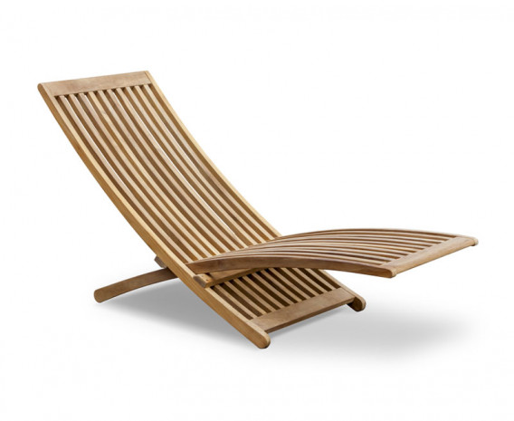 Lucia Teak Adjustable Sun Lounger