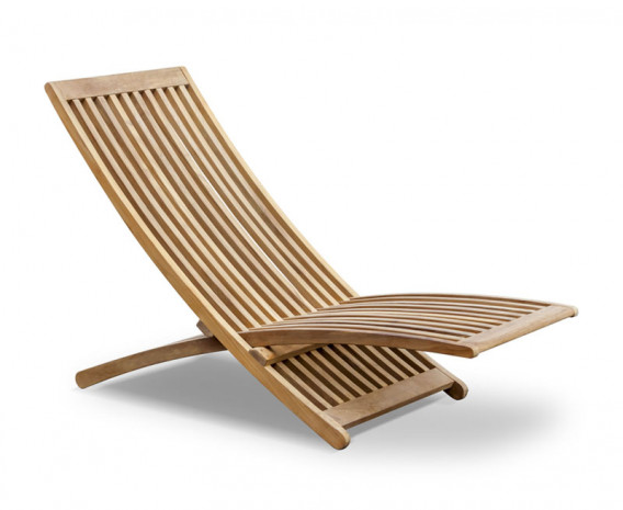 Lucia Teak Adjustable Sun Lounger