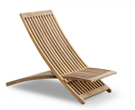 Lucia Teak Adjustable Sun Lounger