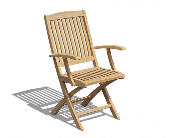 Cannes Outdoor Folding Chair with Arms