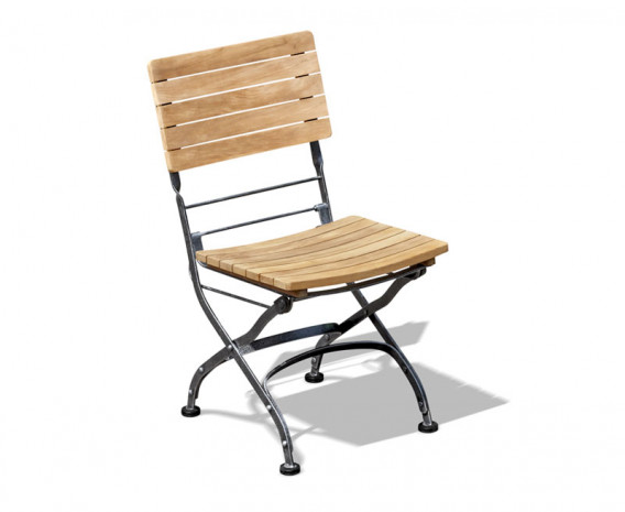 Café Folding Garden Bistro Chair - Black