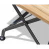 Cafe Teak & Metal Folding Table