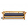 Lutyens-Style Outdoor Day Bed with Mattress Cushion