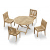 4 seater folding outdoor dining set
