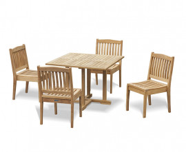 Sissinghurst Square 1m Table and Winchester Chair Set
