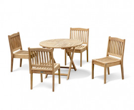 Lymington Round 1m Table and Winchester Chair Set