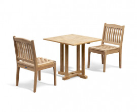 Sissinghurst Square 80cm Table and Winchester Chair Set