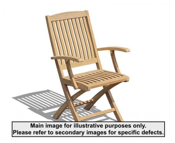 Cannes Teak Folding Armchair - Used: Good