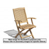 Cannes Teak Folding Armchair - Used: Good