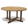 Sissinghurst Round Teak Outdoor Dining Table - 1.5m