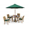 Sissinghurst 4 Seater Round 1.2m Dining Set with Cannes Chairs