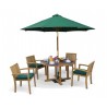 Sissinghurst 4 Seater Round 1.2m Dining Set with Antibes Chairs