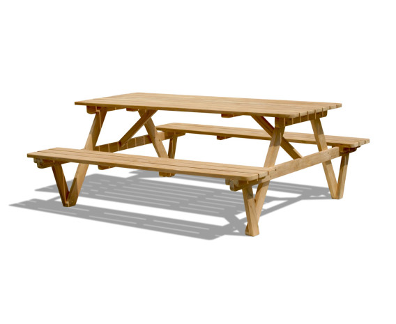Luxury 6ft Picnic Bench Teak - 1.8m
