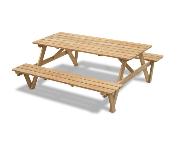Luxury 6ft Picnic Bench Teak - 1.8m