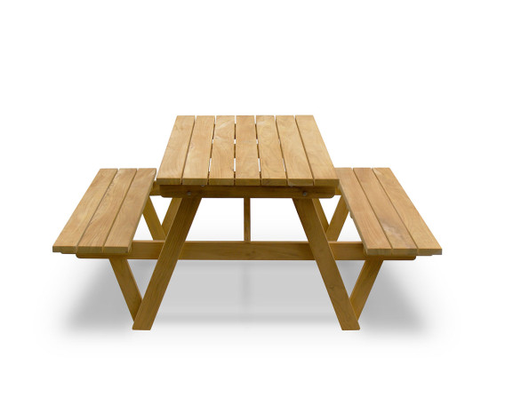 Traditional Wooden Pub Bench
