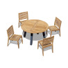 Solana Stacking Chair Dining Set