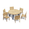 Solana Stacking Chairs Set with Diskus Round Table